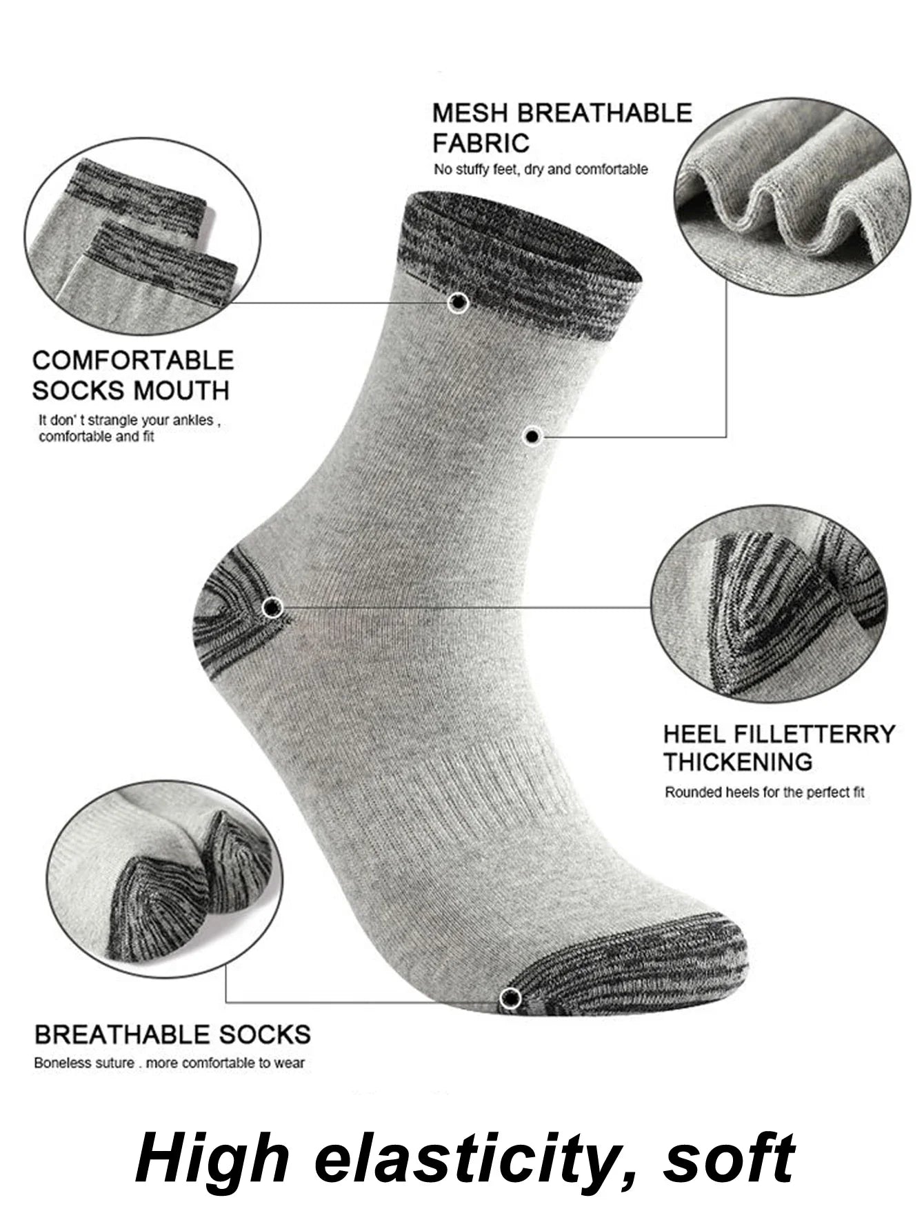 3 Pairs Premium Thermal Comfort Socks